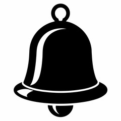 Naklejka premium Bell Black silhouette