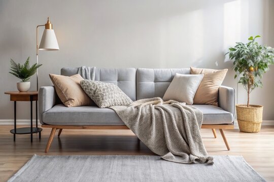 cozy sofa bed ideas soft blanket warmth cold winter nights snuggle up comfort relaxation relaxation lounge design modern minimalist Scandinavian aesthetic wintery chill vibes