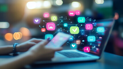 CRM for managing social media interactions.