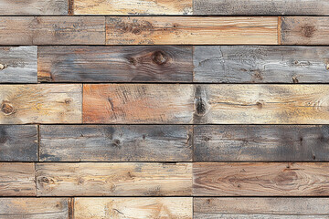 Naklejka premium weathered wood planks seamless pattern texture background