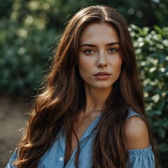 Naklejka premium portrait of a woman