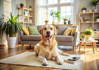 dog stay home routine