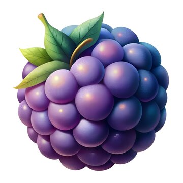 recommend clip art: A vibrant. 3D illustration of a Boysenberry. perfect for adding a touch of sweetness to your designs.