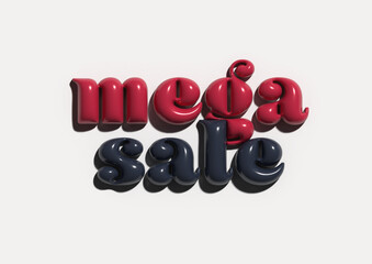 Colorful Balloon-Style Sale Banner