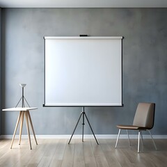 Blank presentation screen mockup with a modern aesthetic. perfect for showcasing your design or brand.