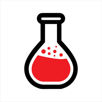 recommend clip art: Volumetric flask icon silhouette vector illustration design on white background.
