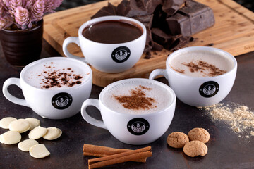 cup of coffee and cookies