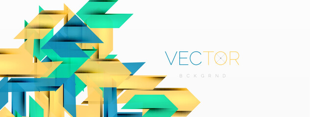 Fototapeta premium Speed and sport geometric background. Color lines dynamic template for wallpaper, banner, background or landing