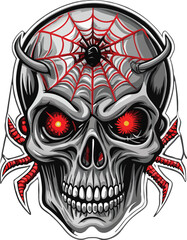 skull and crossbones  vector isolated on white background