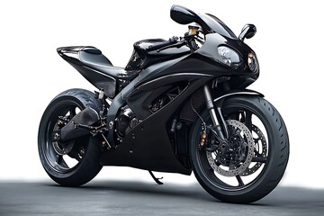 Fototapeta premium black sport bike
