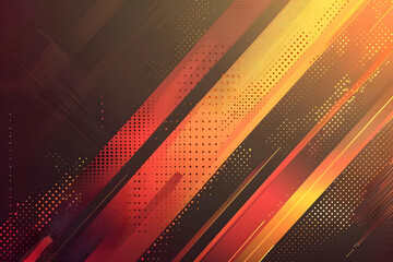 Abstract Background with Diagonal Stripes and Dotted Patterns in Orange and Brown