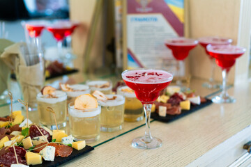 cocktail on the table