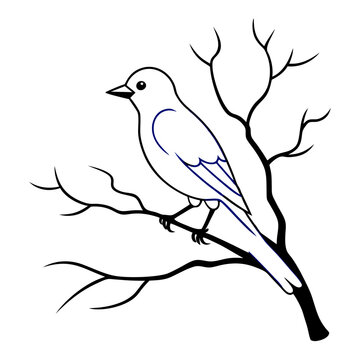 recommend clip art: Download Bluebird, Tree  Silhouette Vector Illustrate Svg File For Design.