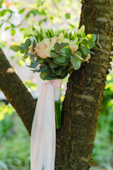 wedding bouquet in the garden