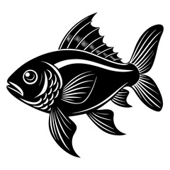 Download Fish Silhouette Vector Art And Illustration   Svg File For Design.