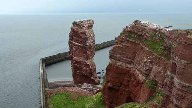 Helgoland K&uuml;ste, lange Anna, Nathurn Stak, Basst&ouml;lpel