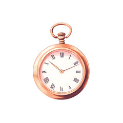 Vintage Gold Pocket Watch with Roman Numerals