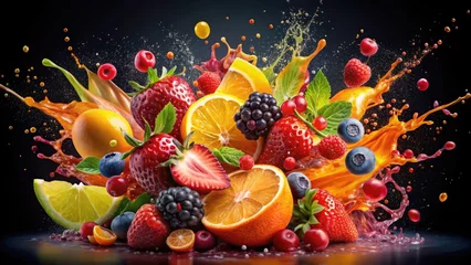  fruit punch explosion vibrant style © Sirinporn