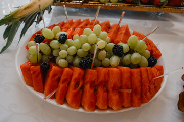 salad in a glass bowl