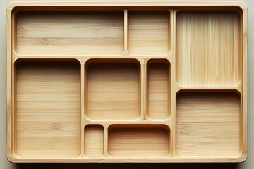 Wooden Organizer with Multiple Compartments