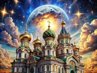 Obraz premium glorious celestial architecture