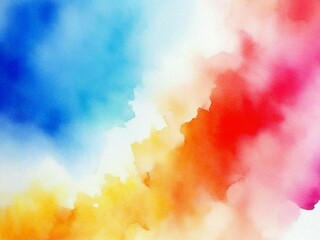 Watercolor background light blue or multicolored