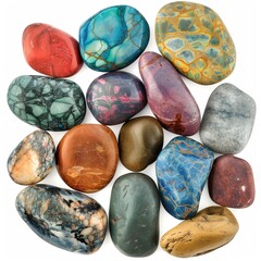 Colorful decorative rocks 