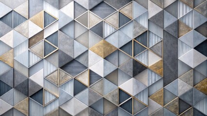 Fototapeta premium gray geometric shapes abstract art for walls