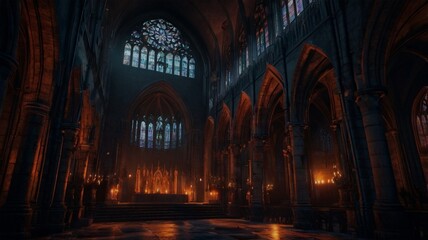 Fototapeta premium interior of the church of the holy sepulchre