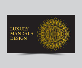 Luxury mandala design template