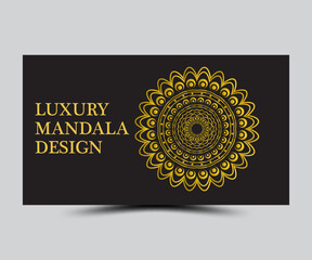 Luxury mandala design template 