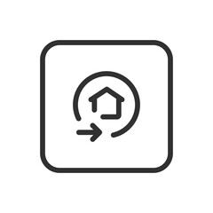 Home delivery, delivery icon. Modern, simple flat vector illustration for web site or mobile app