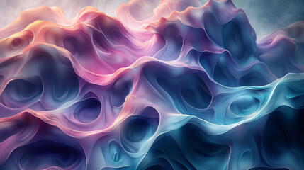 Obraz premium Abstract 3D Waves Background