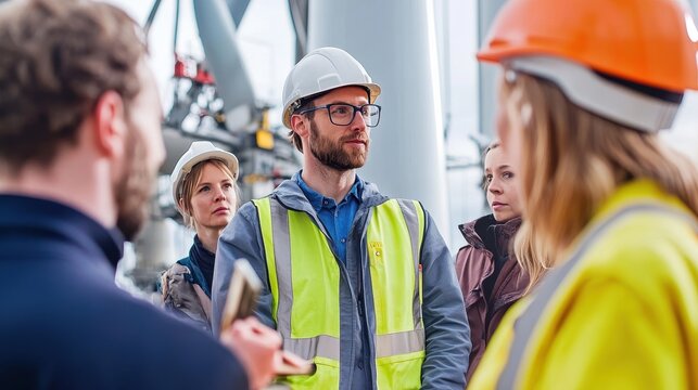 Exploring Sustainable Energy: Wind Turbine Engineer Reveals Inner Mechanics to Visitors