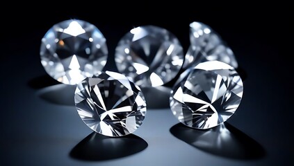 diamond on black background