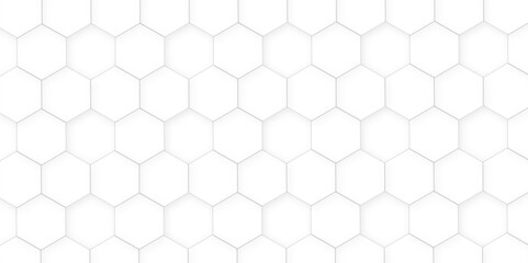 3d hexagonal structure futuristic white background and embossed hexagon abstract with hexagon background. honeycomb hexagonal background. Hexagon shape, white, shiny black. hexagon pattern shape.