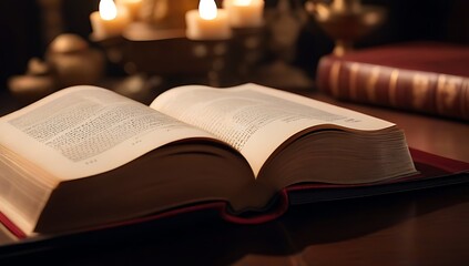 set opened bibles tanakhs showcasing ancient holy scriptures part collection sacred texts