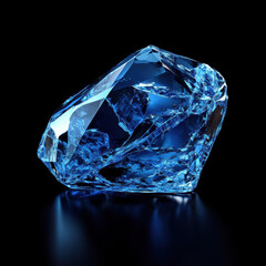 Blue Diamond Gemstone.
