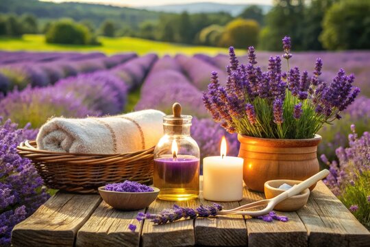 Lavender fields serene spa treatments