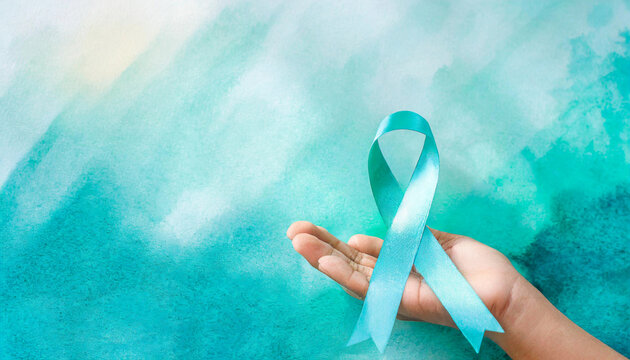 cyan ribbon sexual assault prevention