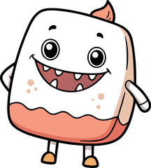 Marshmallow Monster with a Sweet Grin