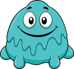 Wobbly Jelly Monster with Big Curious Eyes