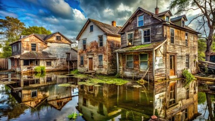 Fototapeta premium houses on the canal