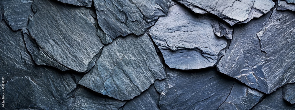 Aufkleber a grunge banner with an abstract stone background. a close up of the stone wall's texture. a light g
