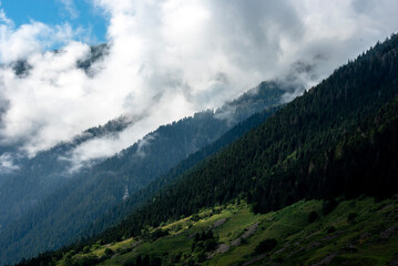 Fototapeta premium Amazing view with clouds.