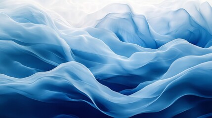 Obraz premium Abstract Blue Waves