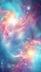 Obraz premium colorful space background with stars and nebulas