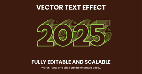 Vector 3D Text Effect Design