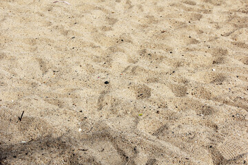 Acercamiento arena de Playa