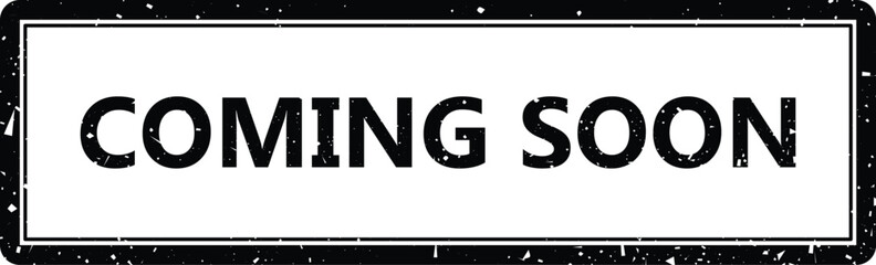 coming soon red square grunge stamp. Ink empty black boxes. Rubber square stamp imprint. rubber stamp frame rounded rectangle. Vector illustration